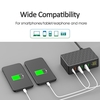 Station de charge USB 6 ports 65 W QC3.0 Station de charge USB Multi ports Hub de charge USB-A avec affichage LED Chargeur de bureau compact pour plusieurs appareils