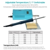 Station de soudage portable 50 W avec affichage numérique 180 à 450 Kit Mini kit de fer à souder portable à température réglable ℃/ commutable pour l