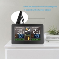 Station météo sans fil intérieur extérieur 3-en-1 thermomètre météo hygromètre baromètre
