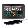 Station météo sans fil intérieur extérieur 3-en-1 thermomètre météo hygromètre baromètre