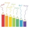 Stickers muraux bricolage crayons colorés en forme de thème garçons enfants chambre stickers muraux
