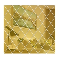 Stickers muraux Sticker mural Diamond Mirror Design réfléchissant