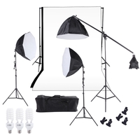 Studio Studio Studio Softbox Photo Light Muslin Backdrop Stand Kits