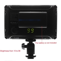 Studio vidéo portable photographie lampe panneau 176 LEDs 5600K pour Canon Nikon Pentax Olympus reflex numérique caméscope
