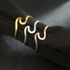 Style de Waves Spindrift Anneaux Irrégulière Mode Faible Personnalité Creative Anneau Tail Anneau Accessoires de Femmes et Filles