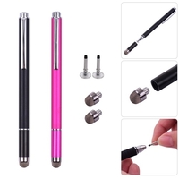 Stylets universels 2 en 1 avec pointe en fibre et stylo de précision pour pointe de disque