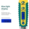 Stylo de test ANENG VD700 AC / DC 12-250V LCD Affichage numérique Stylo de test de tension Testeur de tension Tournevis électrique Stylo de détection de tension multifonctionnel avec éclairage auxiliaire LED