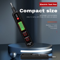 Stylo de test électrique à écran LCD Testeur de tension AC12-300V Détecteur de fil en direct/zéro Détecteur de point d