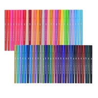 Stylo marqueur pinceau flexible à double pointe 60 couleurs