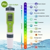 Stylo testeur de PH numérique 3-en-1 PH Meter avec mesure de température PH EC Haute précision 0-14 PH Range Pocket Size (sans rétro-éclairage)