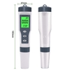 Stylo testeur TDS numérique 3-en-1 avec compteur TDS avec mesure de température PH TDS haute précision 1-1999ppm et plage 0-14 PH (avec rétro-éclairage)