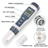 Stylo testeur TDS numérique 3-en-1 avec compteur TDS avec mesure de température PH TDS haute précision 1-1999ppm et plage 0-14 PH (sans rétro-éclairage)
