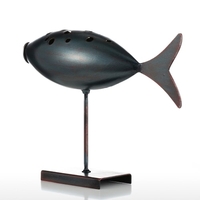 Submarine Poisson Tooarts Métal Sculpture Décoration Creative Sculpture poisson
