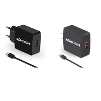 Suit KKmoon Charge K6 Câble chargeur Branchez chargeur adaptateur QC3.0 + Micro USB pour téléphone portable Tablet PC