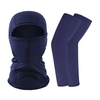 Summer Face Cover Arm Sleeves Set Femmes Hommes Respirant Protection du Visage Protection Solaire Manches Longues pour Camping Cyclisme Course à Pied Alpinisme Pêche
