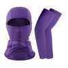 Summer Face Cover Arm Sleeves Set Femmes Hommes Respirant Protection du Visage Protection Solaire Manches Longues pour Camping Cyclisme Course à Pied Alpinisme Pêche