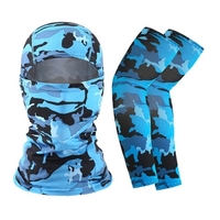 Summer Face Cover Arm Sleeves Set Femmes Hommes Respirant Protection du Visage Protection Solaire Manches Longues pour Camping Cyclisme Course à Pied Alpinisme Pêche