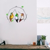 Suncatcher Tentures de fenêtre Oiseaux multicolores sur un fil Oiseaux Tentures de fenêtre colorées Oiseaux Pendentif Ornements pour fenêtres Portes Jardin Maison Décorations de printemps