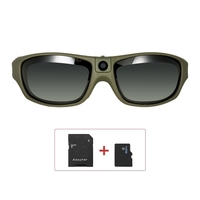 Sunshine IP55 Lunettes de soleil ;enregistrement vidéo intelligentes étanches 1080P FHD Caméra ;action pour sports de plein air avec carte TF 32 Go Protection UV polarisée Lentilles de sécurité Design sportif