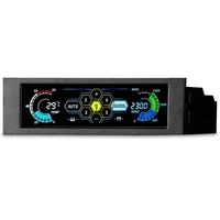 Sunshine-tipway STW 5.25 "5 canaux contrôleur tactile Ventilateur Température moniteur de contrôle automatique de la vitesse du panneau avant LCD pour ordinateurs ventilateurs de refroidissement