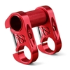 Super Lightweight Bike Double Stem Riser Bicycle Handlebar Stem 25.4mm Folding Bike Stem Bike Handle Bar Parts