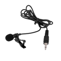 Super revers cravate clip Tie Métal Mono Microphone 3, 5 mm avec collier Clip pour Lound Président