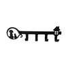 Support à crochets 4 crochets Rail Chat Chien Support de ferme mural en forme d