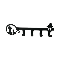 Support à crochets 4 crochets Rail Chat Chien Support de ferme mural en forme d