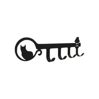 Support à crochets 4 crochets Rail Chat Chien Support de ferme mural en forme d