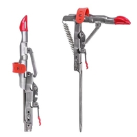 Support automatique de tige de pêche de ressort se pliant Support de bâti de support de pêche de poteau de support