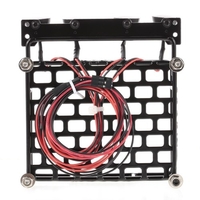 Support de bagage de support de toit avec la barre lumineuse pour 1/10 RC Crawler Axial SCX10 D90 110 Pièces de voiture de Traxxas TRX-4 Tamiya HSP RC