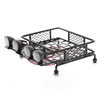 Support de bagage de support de toit avec la barre lumineuse pour 1/10 RC Crawler Axial SCX10 D90 110 Pièces de voiture de Traxxas TRX-4 Tamiya HSP RC