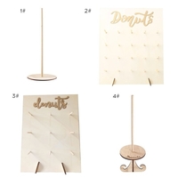 Support de beignet en bois support de beignet décoration de fête de mariage décoration fournitures d