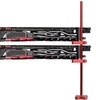 Support de carte graphique vertical en aluminium GM962 support de prise double support de bureau boîtier de PC support de carte vidéo support de refroidissement argent