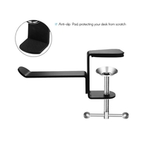 Support de casque universel pour support de casque de bureau sous les écouteurs de bureau crochet de support en alliage d