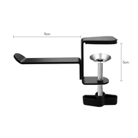 Support de casque universel pour support de casque de bureau sous les écouteurs de bureau crochet de support en alliage d
