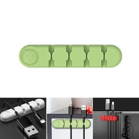 Support de câble Organisateur de câble en silicone Enrouleur USB de bureau Clips de gestion de rangement pour écouteurs Chargeur Cordon Câble de données pour bureau