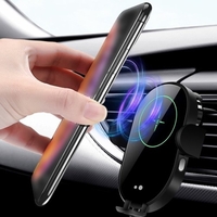Support de Charge sans fil de voiture 15W Outil de Charge rapide automatique Intelligent Support de Charge sans fil pour téléphone portable de voiture