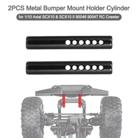 Support de cylindre de support de montage de pare-chocs en métal 2PC avec vis pour 1/10 Axial SCX10 et SCX10 II 90046 90047 RC sur chenille