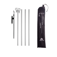 Support de lanterne Camping lampe pliante pôle Portable et léger en aluminium durable support de lanterne pour pique-nique randonnée randonnée pêche jardin barbecue