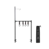 Support de lanterne ultraléger support de lampe de camping Portable en aluminium Durable support de lanterne lumineuse pour pique-nique randonnée sac à dos pêche jardin barbecue