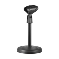 Support de microphone portable fixe avec support de microphone et hauteur de clip de 205mm pour conférences