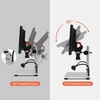 Support de microscope vidéo à écran LCD de 9 pouces Carte TF 32 Go Microscope 1000X et télescope 1080P avec support en alliage de télécommande Roue de mise au point réglable et support de lumière LED Logiciel PC pour réparation de montres PCB Coi