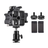 Support de parapluie pour photographie avec support pour flash Speedlite,  montage triple,  griffe