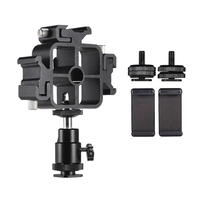 Support de parapluie pour photographie avec support pour flash Speedlite,  montage triple,  griffe