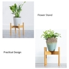 Support de plante Jardin de fleurs Plante en pot Bambou Étagère en bois Intérieur Extérieur Plantation Rack Home Office Déco Simple Flower Holder Medium