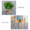 Support de plante Jardin de fleurs Plante en pot Bambou Étagère en bois Intérieur Extérieur Plantation Rack Home Office Déco Simple Flower Holder Petit