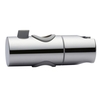 Support de pommeau de douche à hauteur réglable pour support de tête de rail de barre coulissante Support de pomme de douche à main Support de pulvérisateur à rotation de 360 degrés Chrome poli