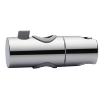 Support de pommeau de douche à hauteur réglable pour support de tête de rail de barre coulissante Support de pomme de douche à main Support de pulvérisateur à rotation de 360 degrés Chrome poli