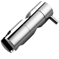 Support de pommeau de douche réglable pour barre de glissière support de tête de Rail support de pommeau de douche à main support de pulvérisateur à Rotation de 360 degrés Chrome poli
